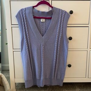ARITZIA OVERSIZED SWEATER VEST - LILAC - NEVER WORN